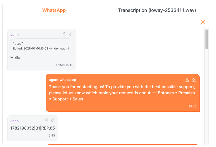 Reports Chat History