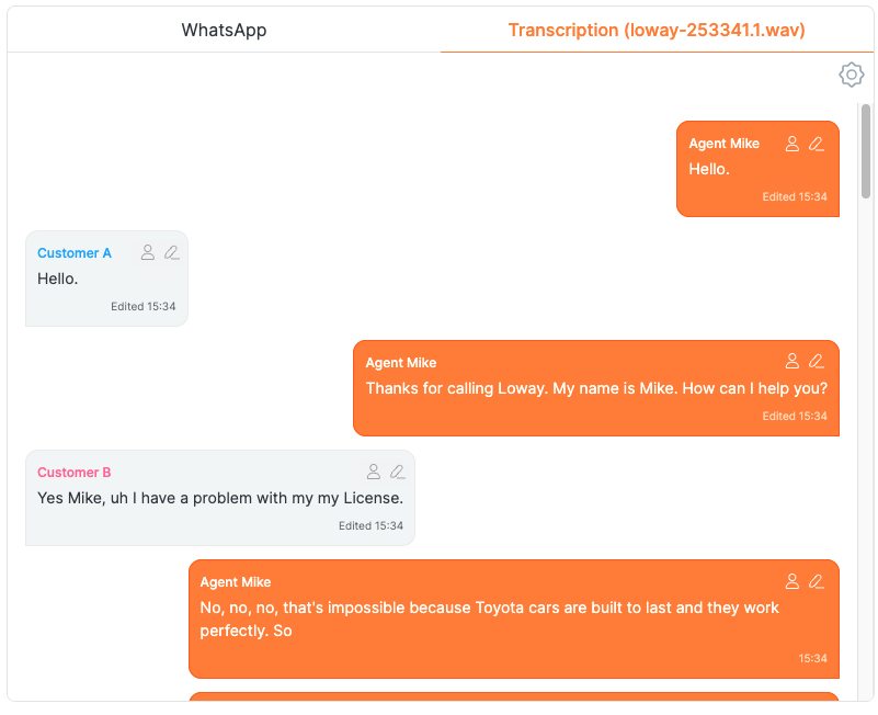 Reports Chat Tabs