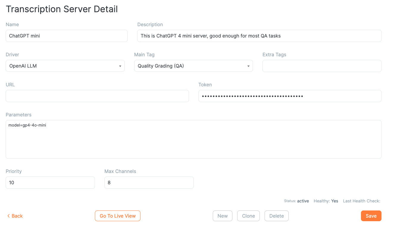 qa ai server